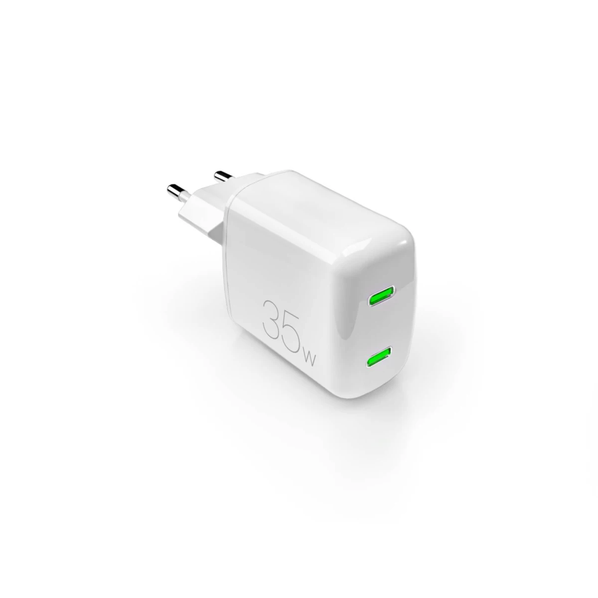 minipro 2xusb-c Gan 35 W Tinklo įkroviklis - Baltas