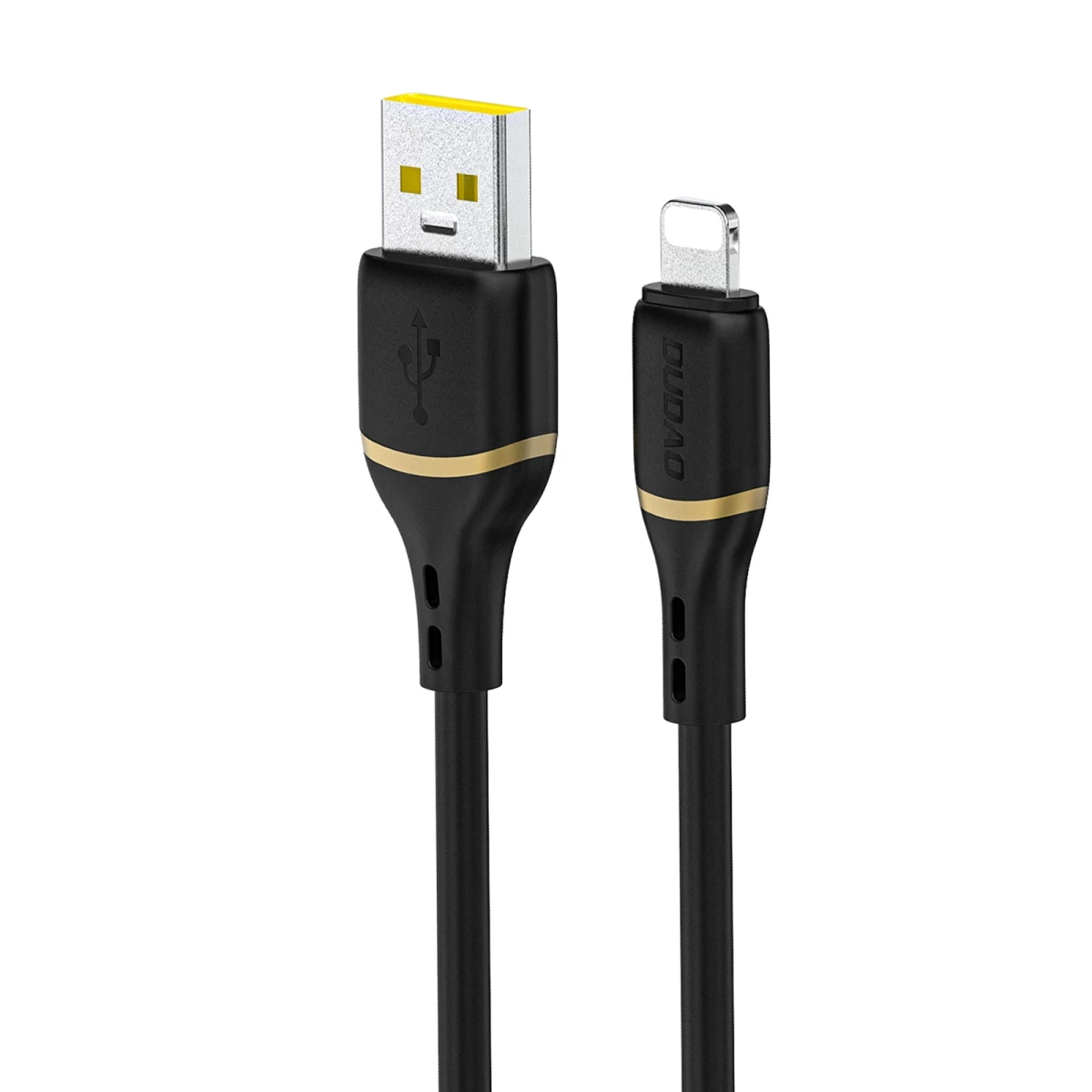 Minkštas Silikoninis Pintas Usb-a - iphone Lightning 30w 1 M Kabelis - Juodas