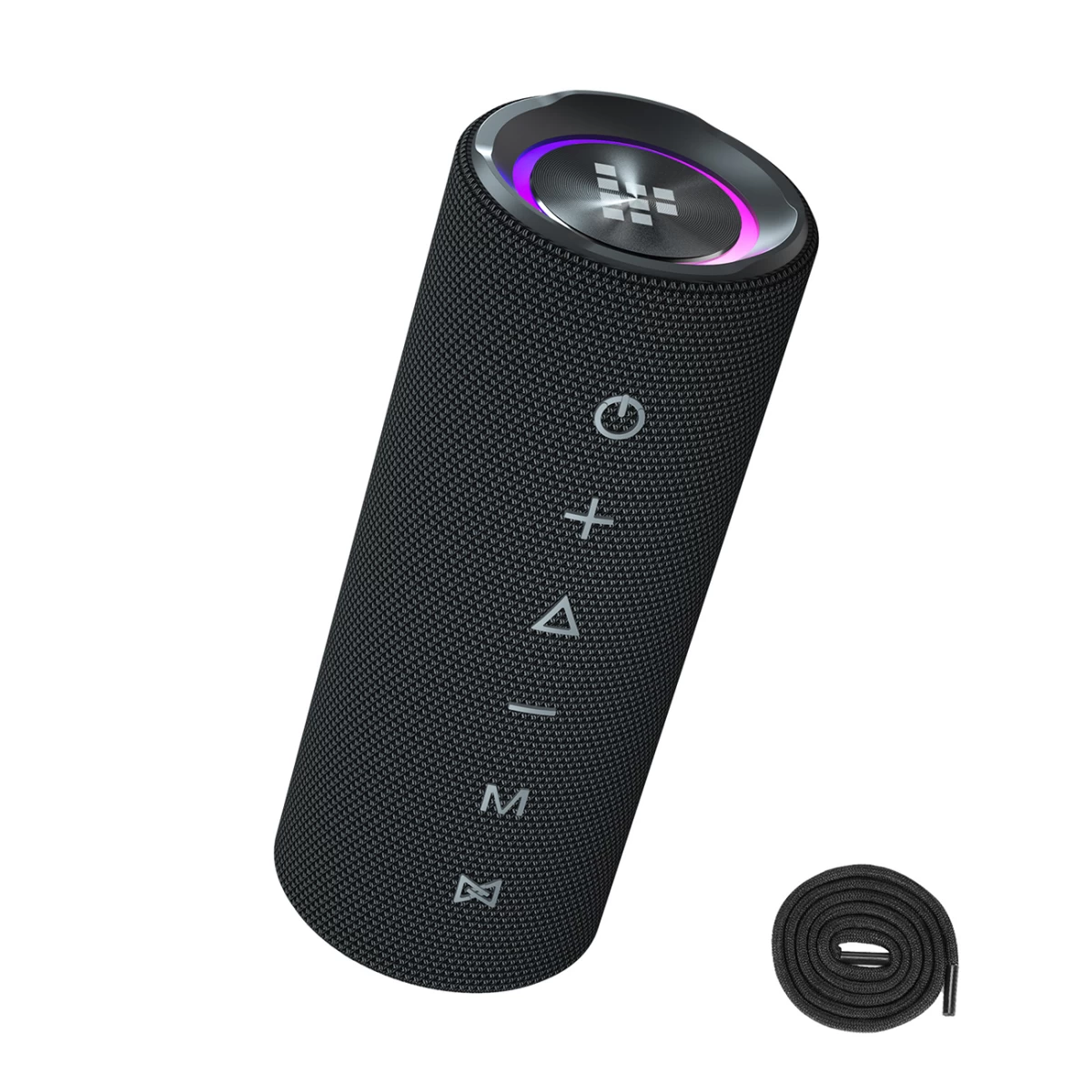 Mirtune C2 24w bluetooth Nešiojamoji Kolonėlė + Usb-c Aux Kabeliai - Juoda