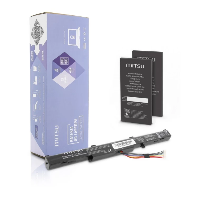 Mitsu Baterija, Skirta Pasirinktiems asus Nešiojamųjų Kompiuterių Modeliams Bc/as-gl752 (2200 Mah /14,4 V ) Mitsu Baterija, Skirta Pasirinktiems asus Nešiojamųjų Kompiuterių Modeliams Bc/as-gl752 (2200 Mah /14,4 V )