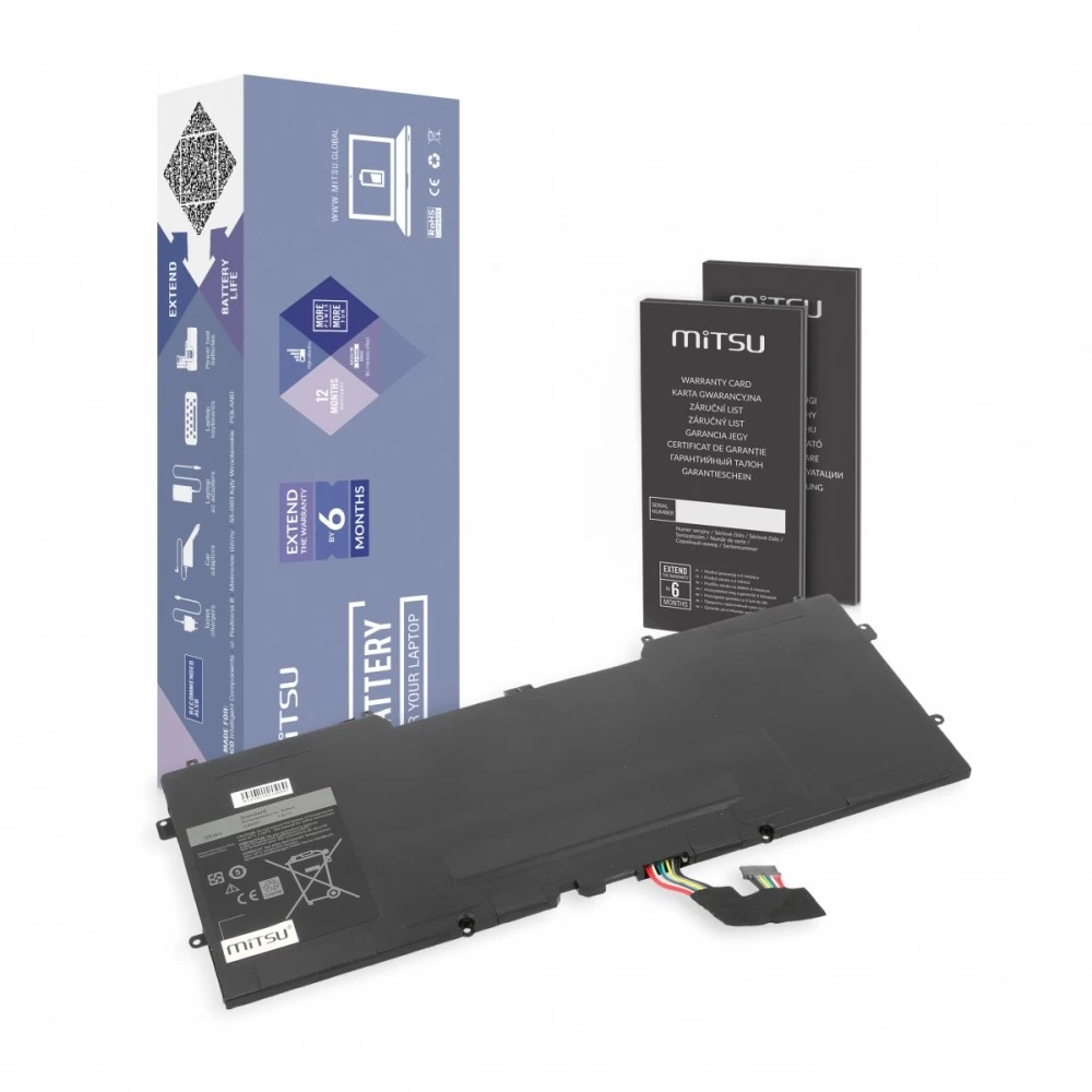 Mitsu fr Dell XPS13     7400mAh(55Wh) 7.4-7.6V