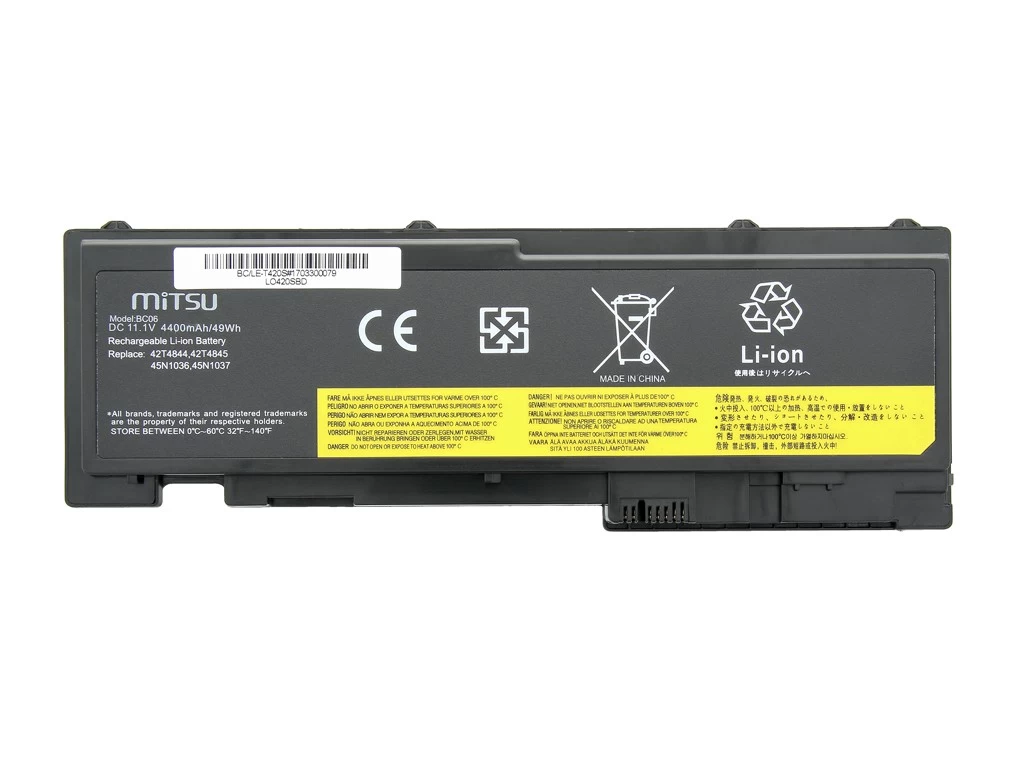 Mitsu fr Lenovo ThinkPa T420s 4400mAh(49Wh)11.1