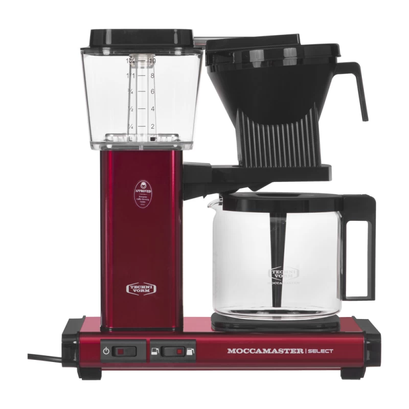 Moccamaster Kbg Select Raudonos/juodos Spalvos Traukos Espreso Kavos Aparatas