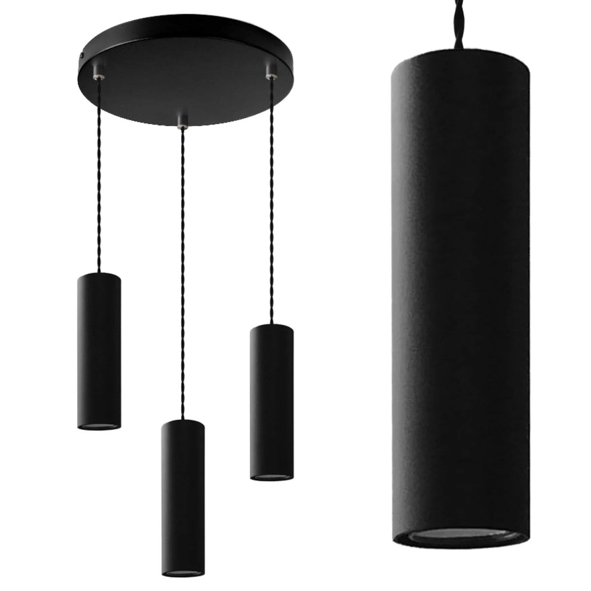 Modernūs Palėpės Vamzdžio Pakabinami šviestuvai 3p 05/3pc