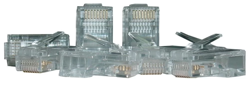 Modular Plug for round c able RJ45 CAT6 unshield