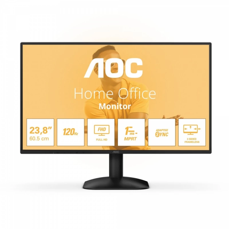 Monitorius Aoc 24b31h (23,8 /tft Ips /120hz /1920 X 1080 / Juodos Spalvos)