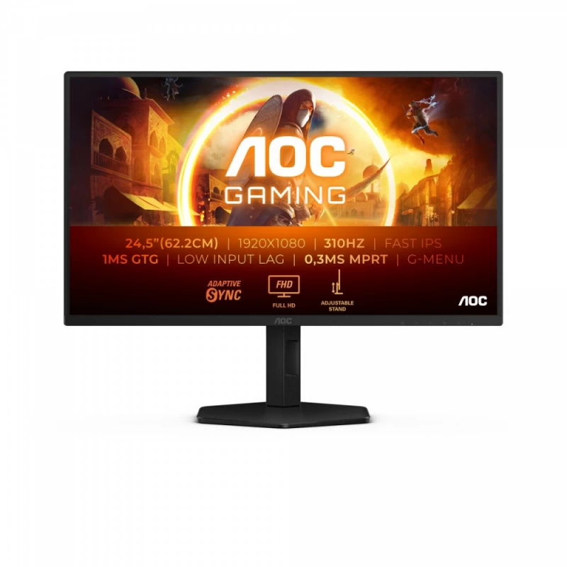 Monitorius Aoc 25g4sxu (24,5&amp;quot; /fast Ips /310hz /1920 X 1080 / Juodos Spalvos)
