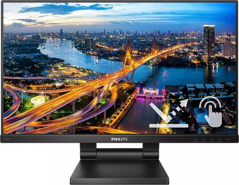 Monitorius Philips 222b1tc/00 (21,5&amp;quot; /ips /75hz /1920 X 1080 / Juodos Spalvos)