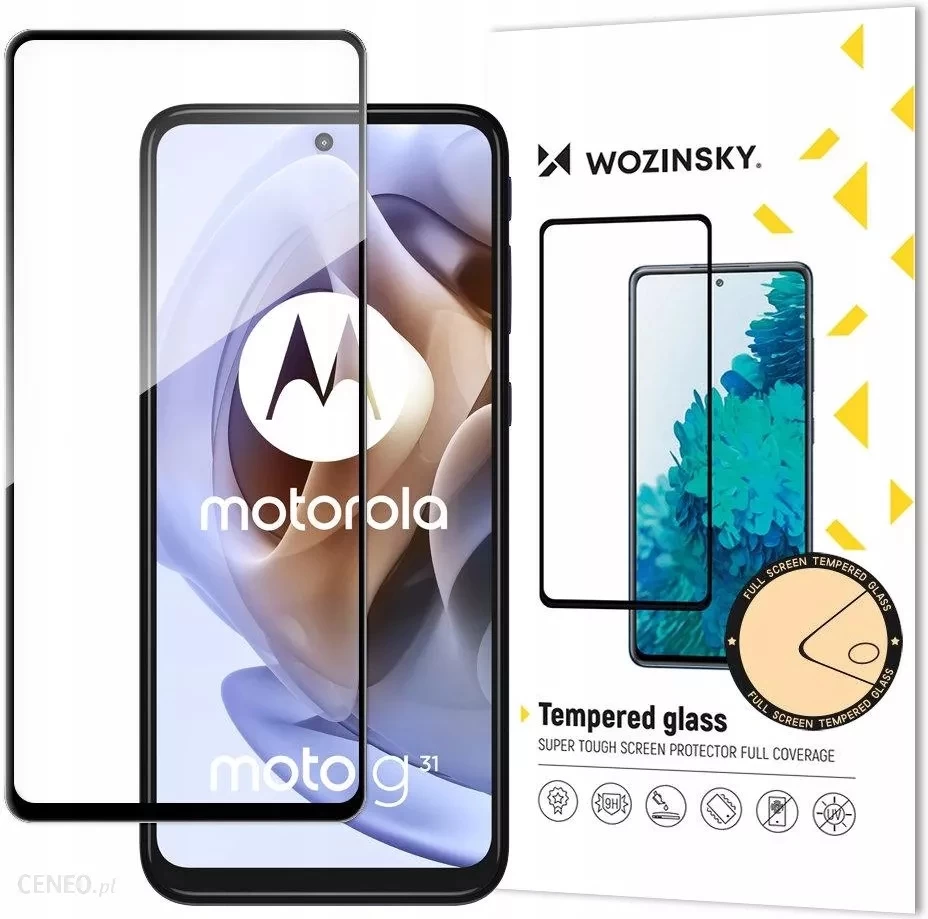 moto G51 Viso Ekrano Grūdintas Stiklas Su Rėmeliu Juodas