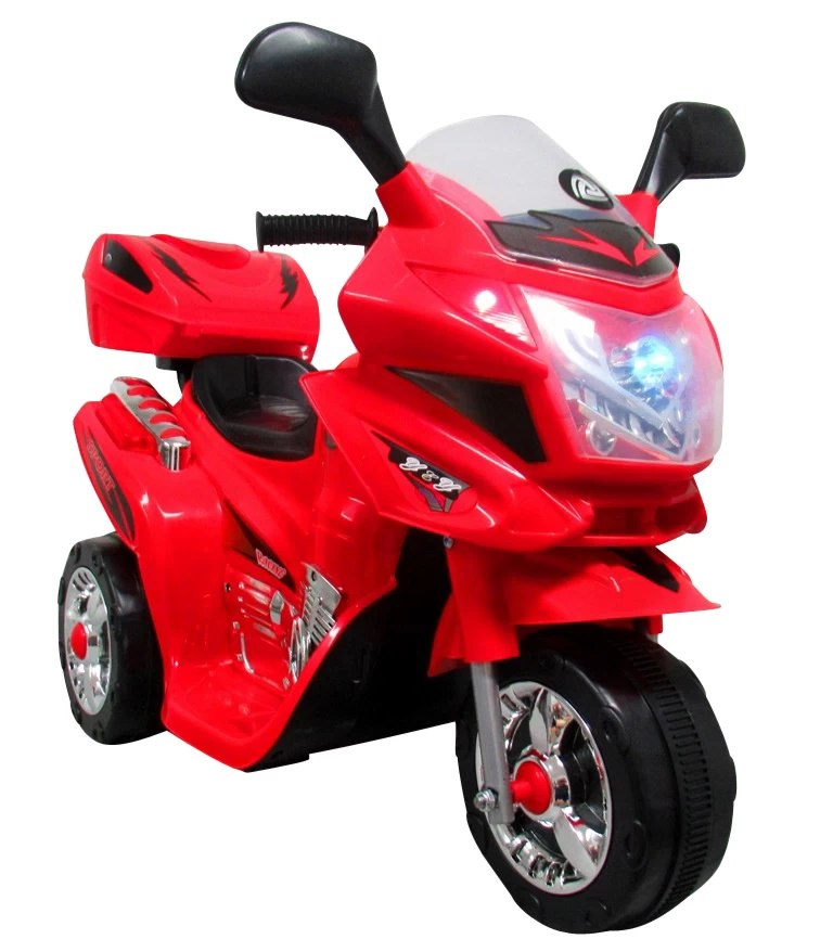 Motociklas M6 Raudonas, Akumuliatorinis Motociklas