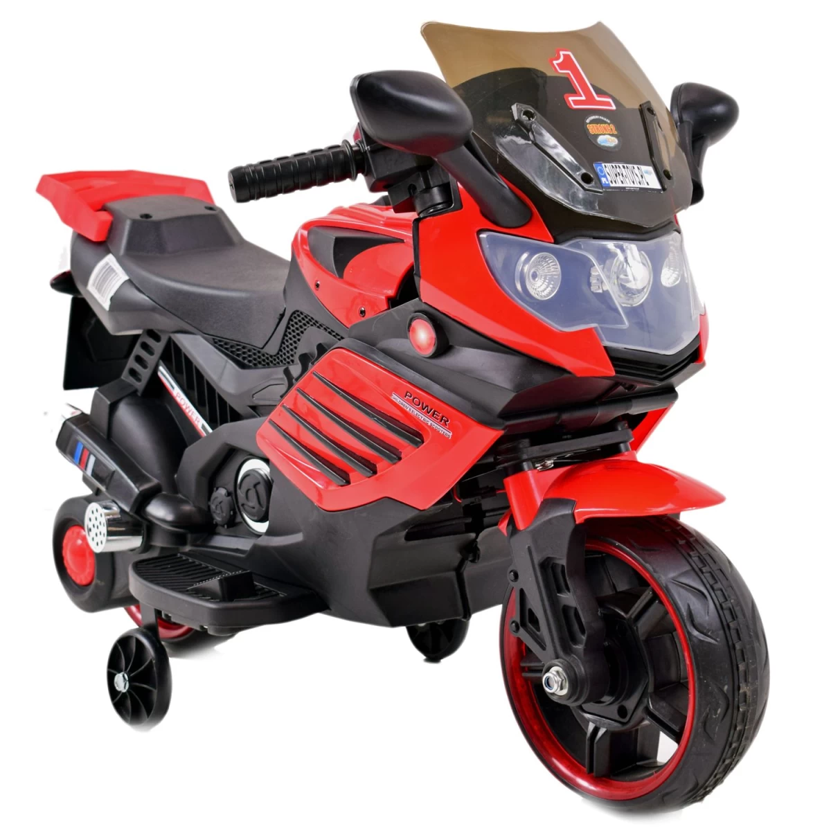 Motociklas Racer Power168 - Pirmasis Vaikiškas Motociklas, šviečiantys Ratai, /x168