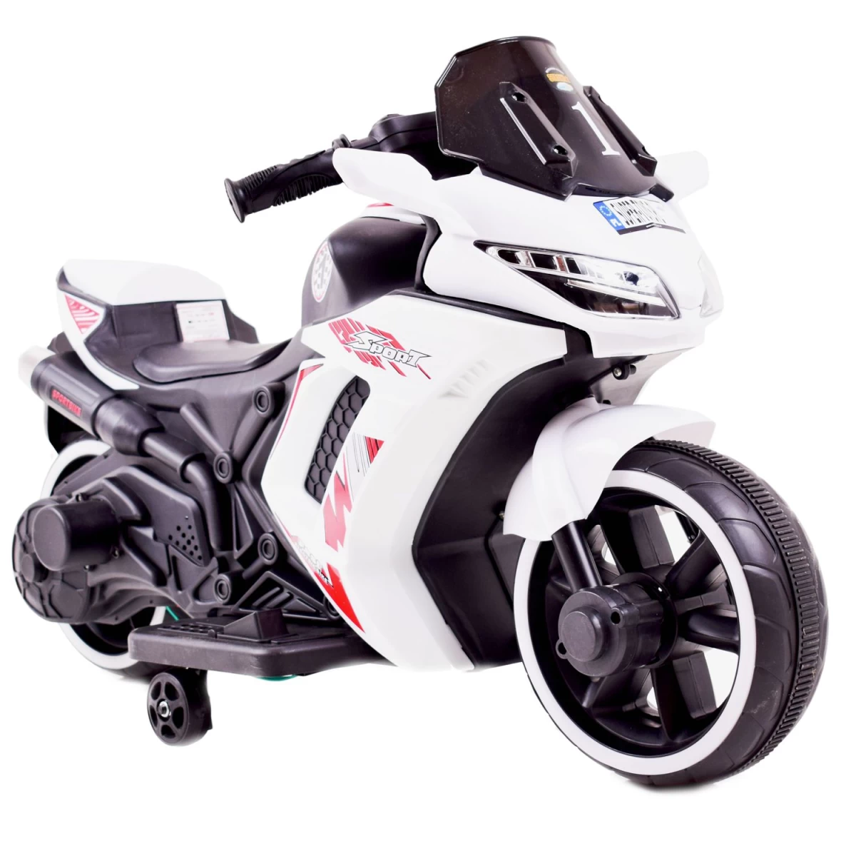 Motociklas Racer Sport 1 Su Atlošu, Blizgančiais Ratais, Dviem Varikliais /dm1600