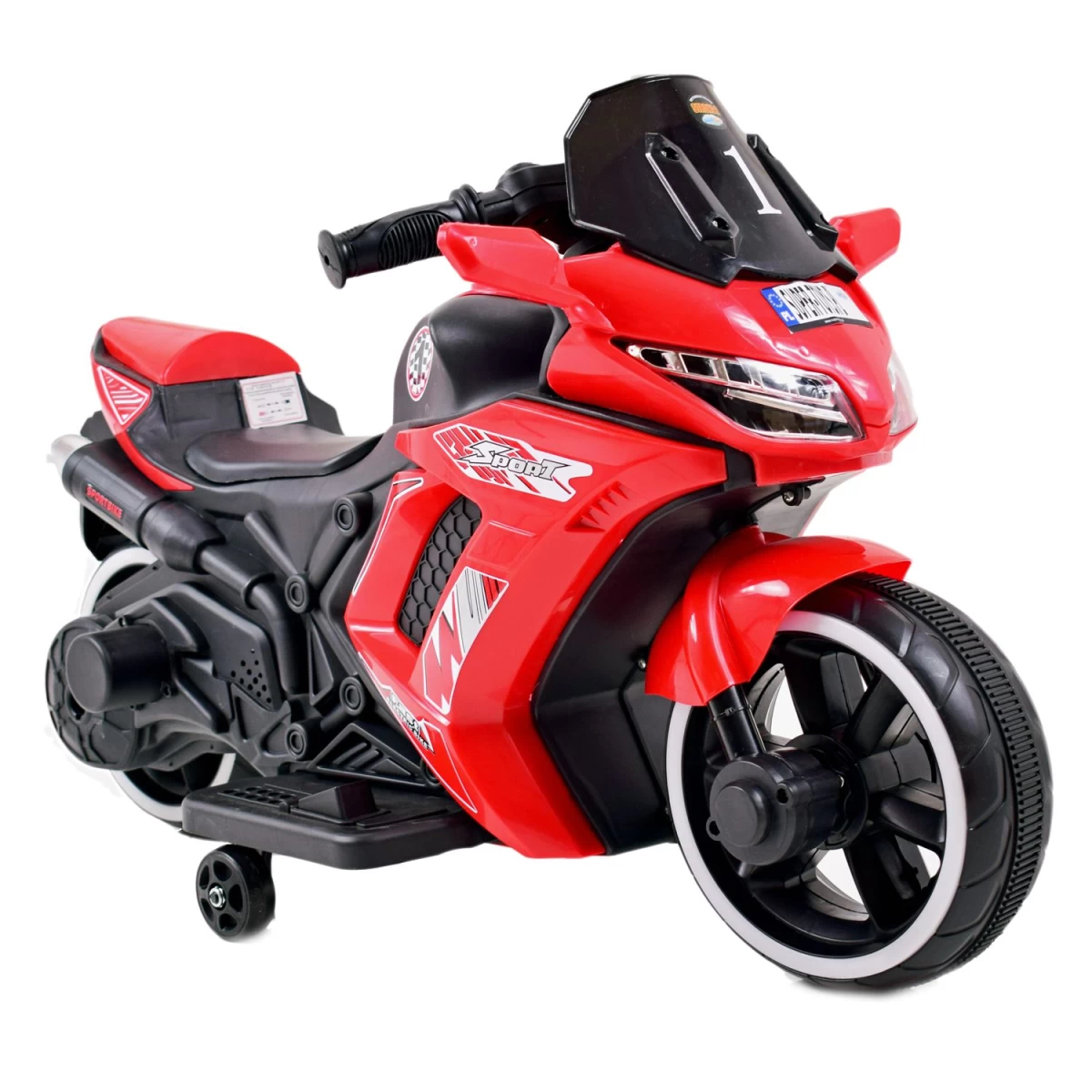 Motociklas Racer Sport 1 Su Atlošu, šviečiančiais Ratais, Dviem Varikliais/dm1600