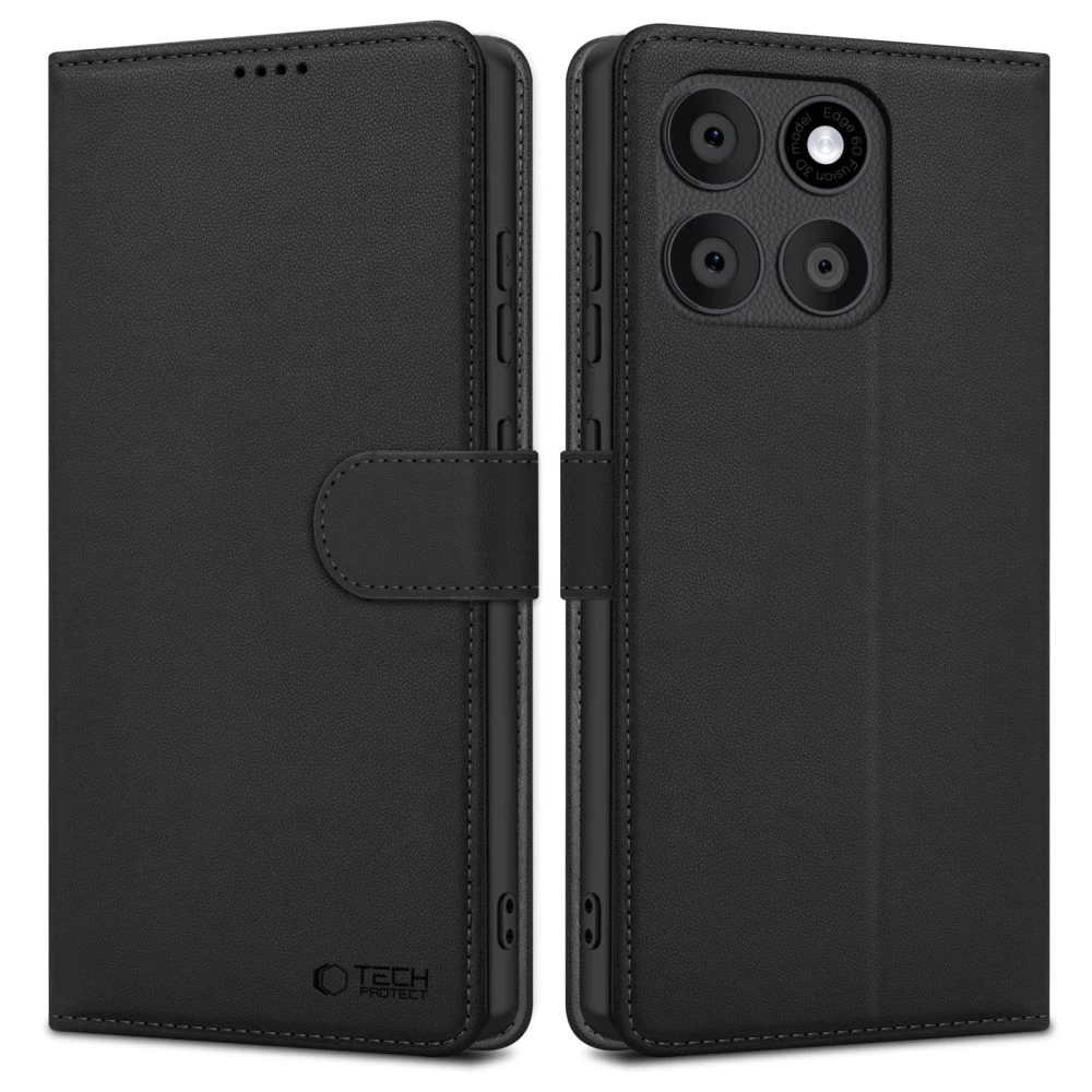 motorola Edge 60 Fusion Wallet Dėklas - Juodas