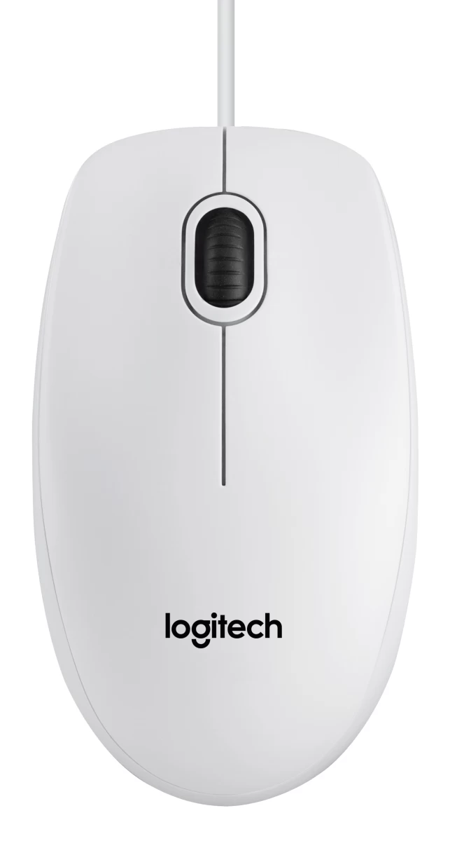 Mouse Logitech B100 910-003360 (Optical; 800 DPI; white color)