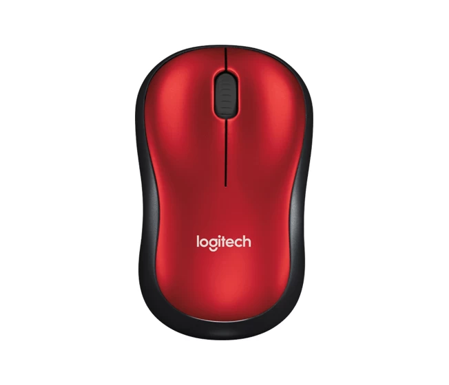 Mouse Logitech M185 910-002240 (Optical; 1000 DPI; red color)