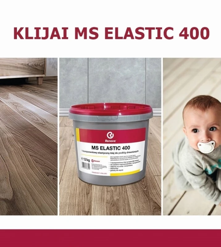 Klijai medinėms grindims MS Elastic 400 12kg