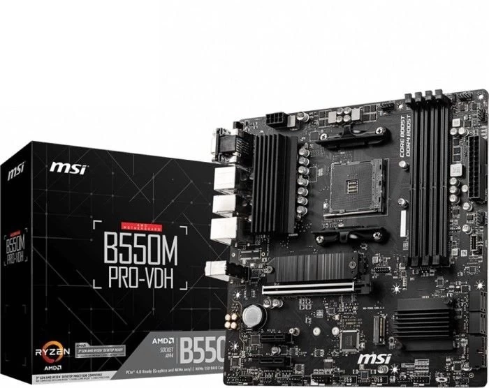 Msi B550m Pro-vdh Pagrindinė Plokštė (socket Am4 / Micro Atx)