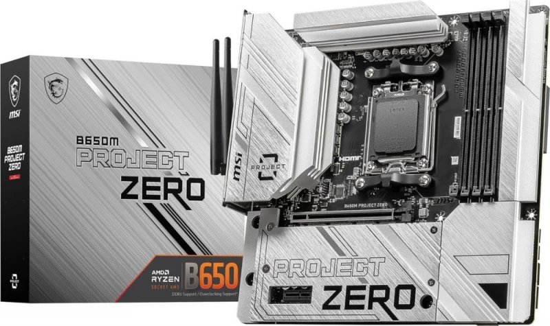 Msi B650m Project Zero Motininė Plokštė (socket Am5 / Micro Atx)