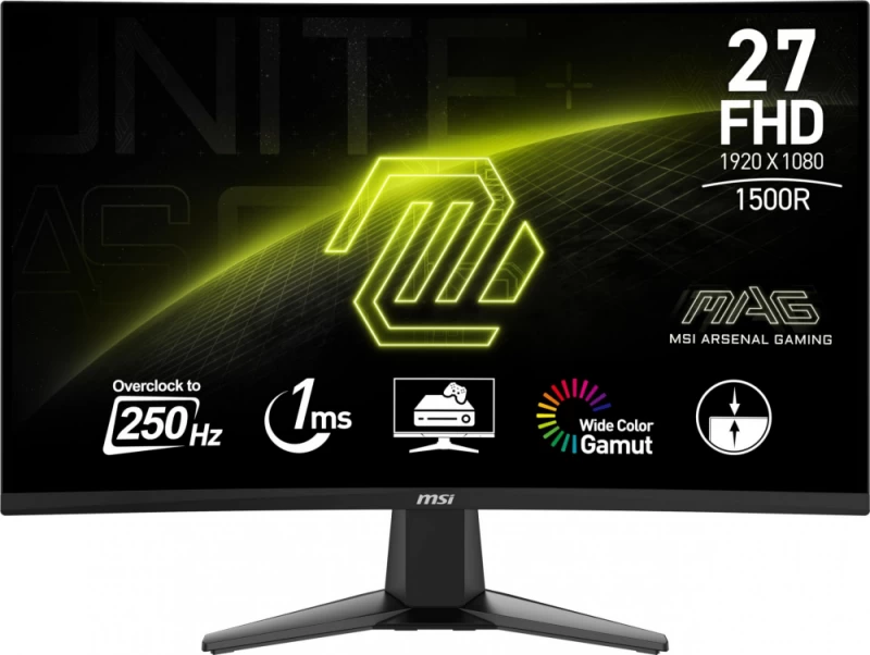 Msi Mag 27c6x Monitorius (27&amp;quot; /va /250hz /1920 X 1080 / Juodas)