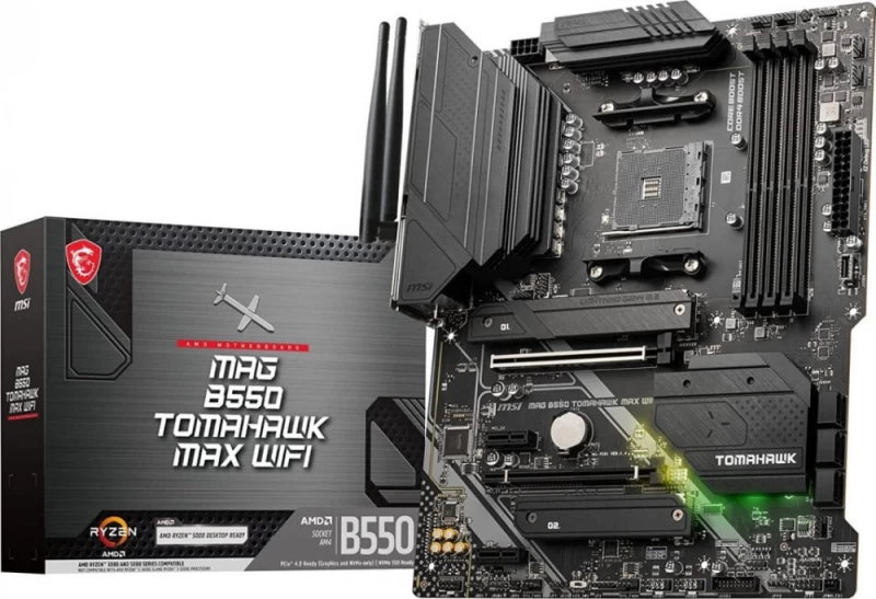 Msi Mag B550 Tomahawk Max Wifi (socket Am4 /atx) Pagrindinė Plokštė