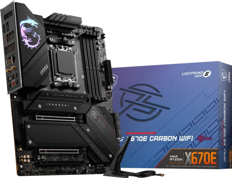 Msi Mpg X670e Carbon Wifi Motininė Plokštė (socket Am5 /atx)