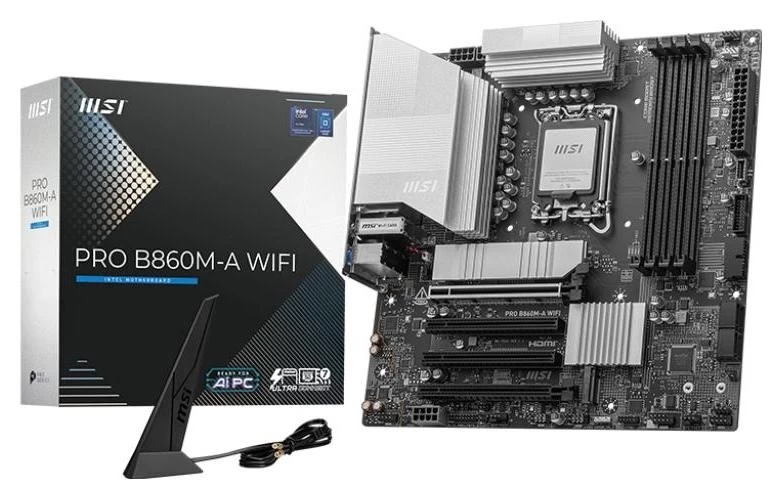 Msi Pro B860m-a Wifi Motininė Plokštė (lga1851 /matx)