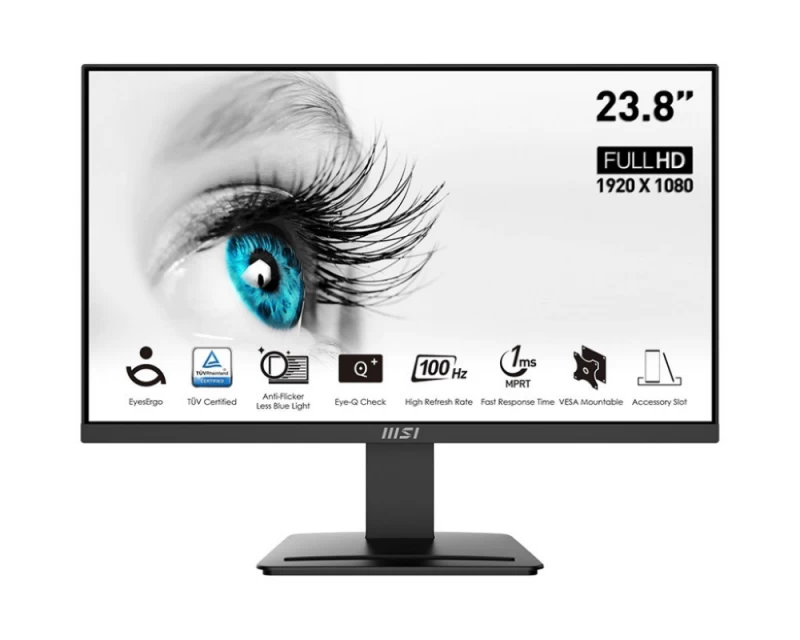 Msi Pro Mp2412 Monitorius (24&amp;quot; /va /100hz /1920 X 1080 / Juodas)