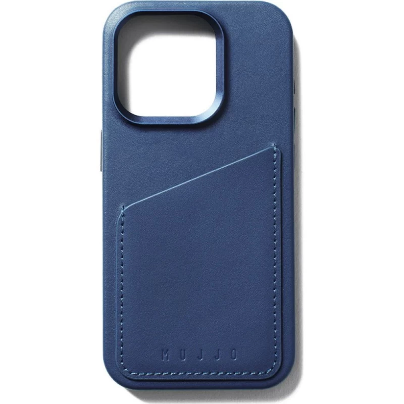 mujjo Odinis Piniginės Dėklas iphone 15 Pro, Suderinamas Su magsafe (monako Mėlyna)