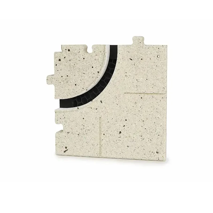 Muliažas plyšiniam priglaistomam difuzoriui ERGOVENT LINEO Pro Puzzle 1 plyšys 20mm APVALUS kampas