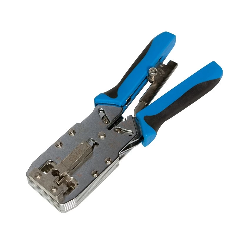 Multi function crimping  tool for modular plugs
