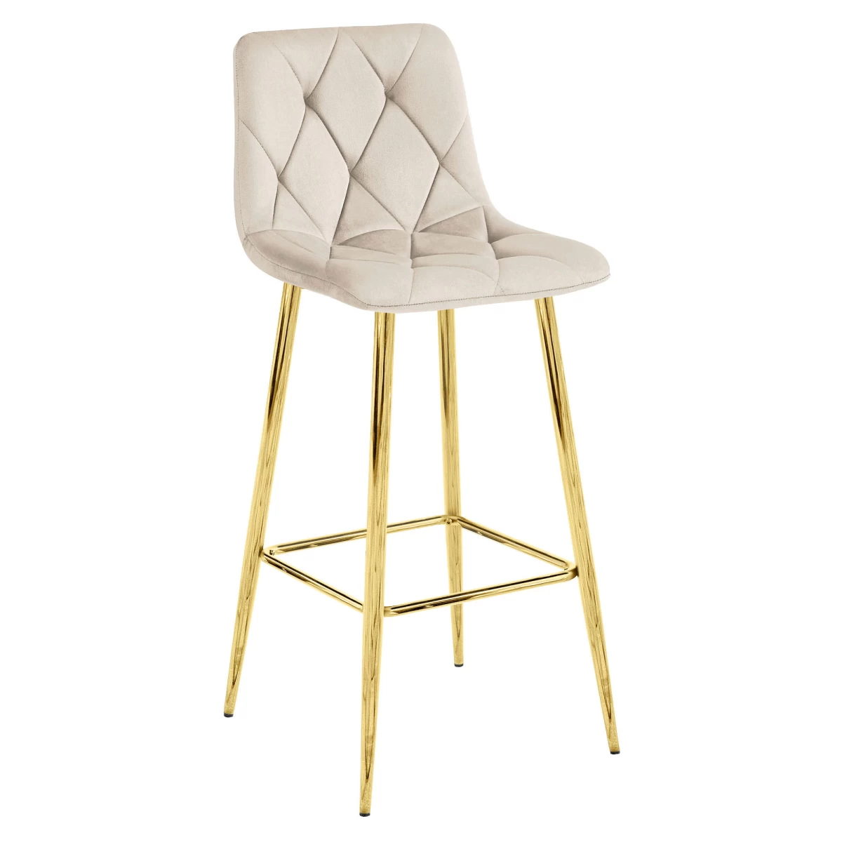 Nado Hocker - Smėlio Spalvos Aksomas / Golden Kojos X 1