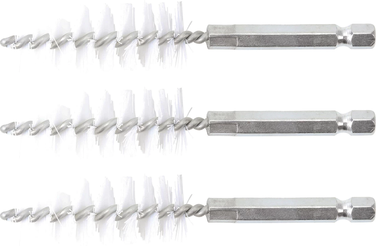 Nailono šepečiai vamzdeliams | 18 mm | 6,3 mm (1/4) | 3 vnt. (3078-18-N)