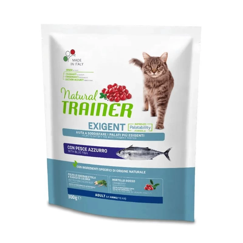 NATURAL TRAINER CAT EXIGENT BLUE FISH su melsvaja žuvimi 300g, 924921