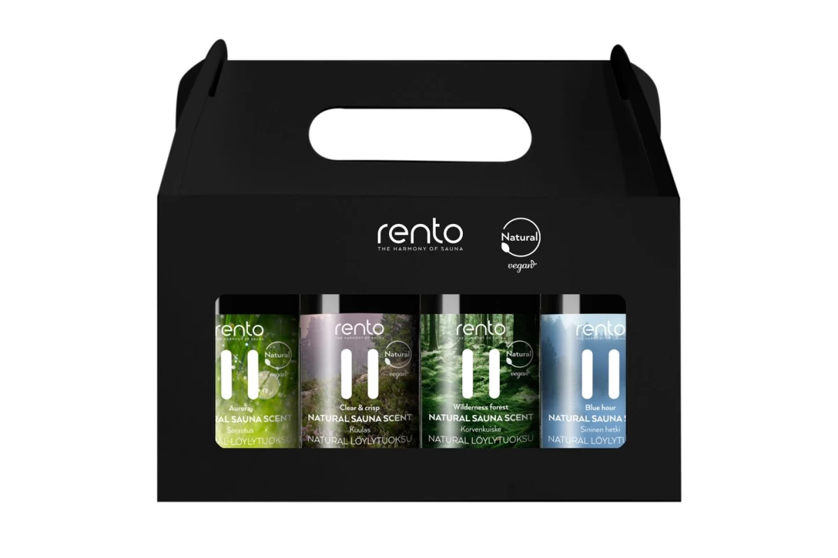 Natūralių pirties kvapų dovanų rinkinys Rento, 4 × 100 ml, 6410416121109