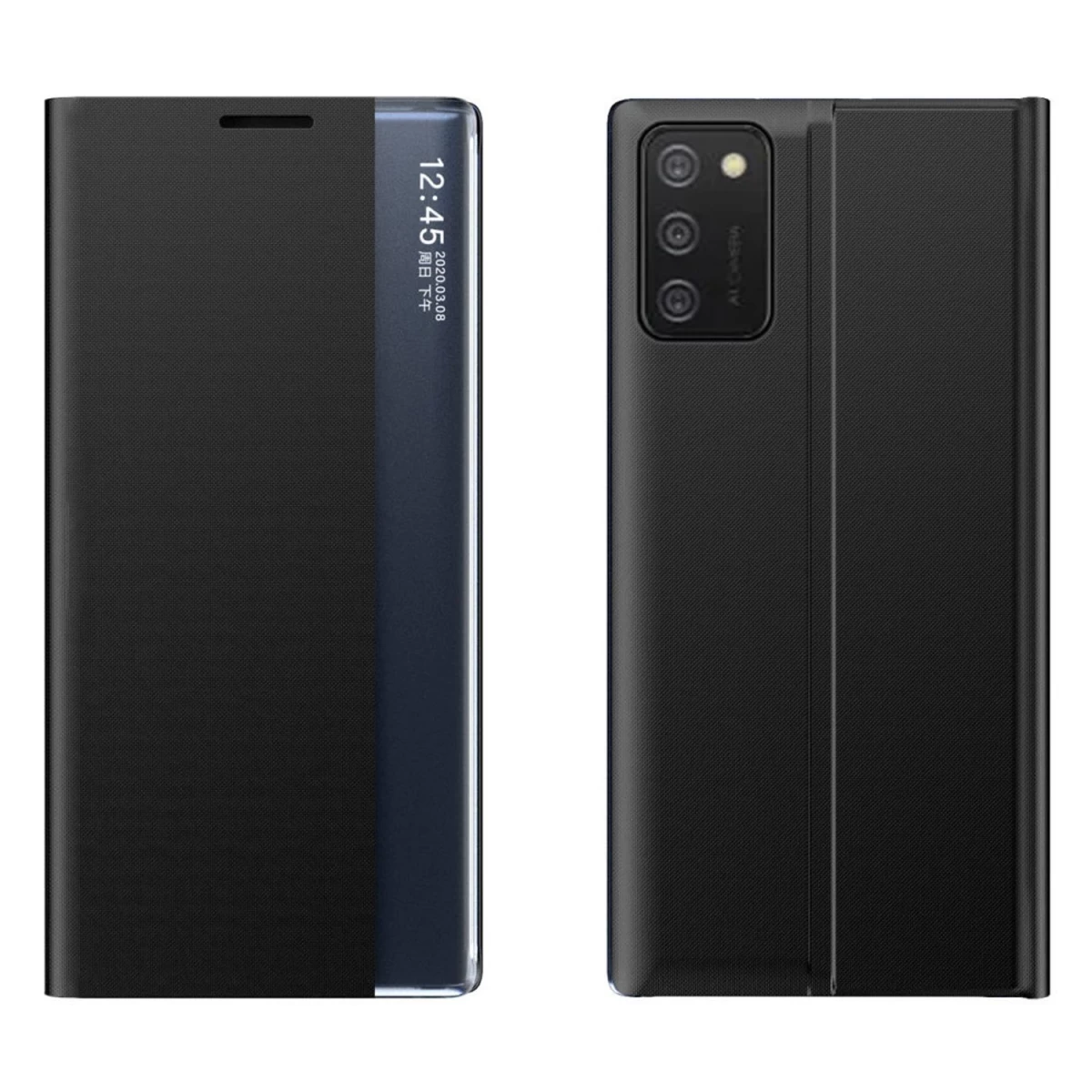 Naujas Miego Dėklas Su Stovo Funkcija samsung Galaxy A03s (166.5) Juodas