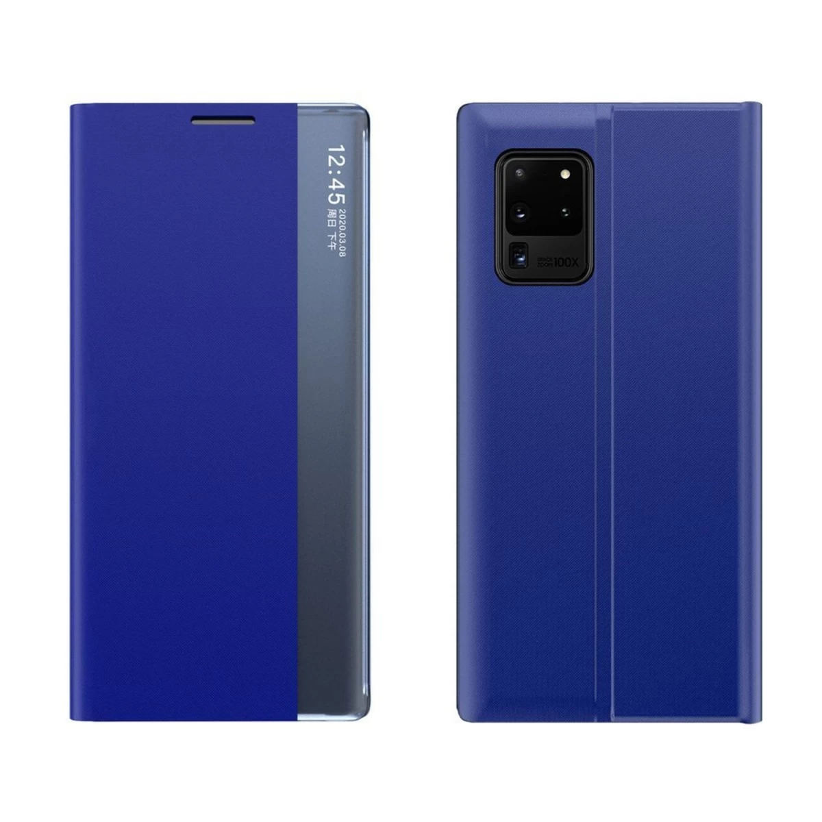 Naujas Miego Dėklas Su Stovo Funkcija Samsung Galaxy A72 4g Mėlynas
