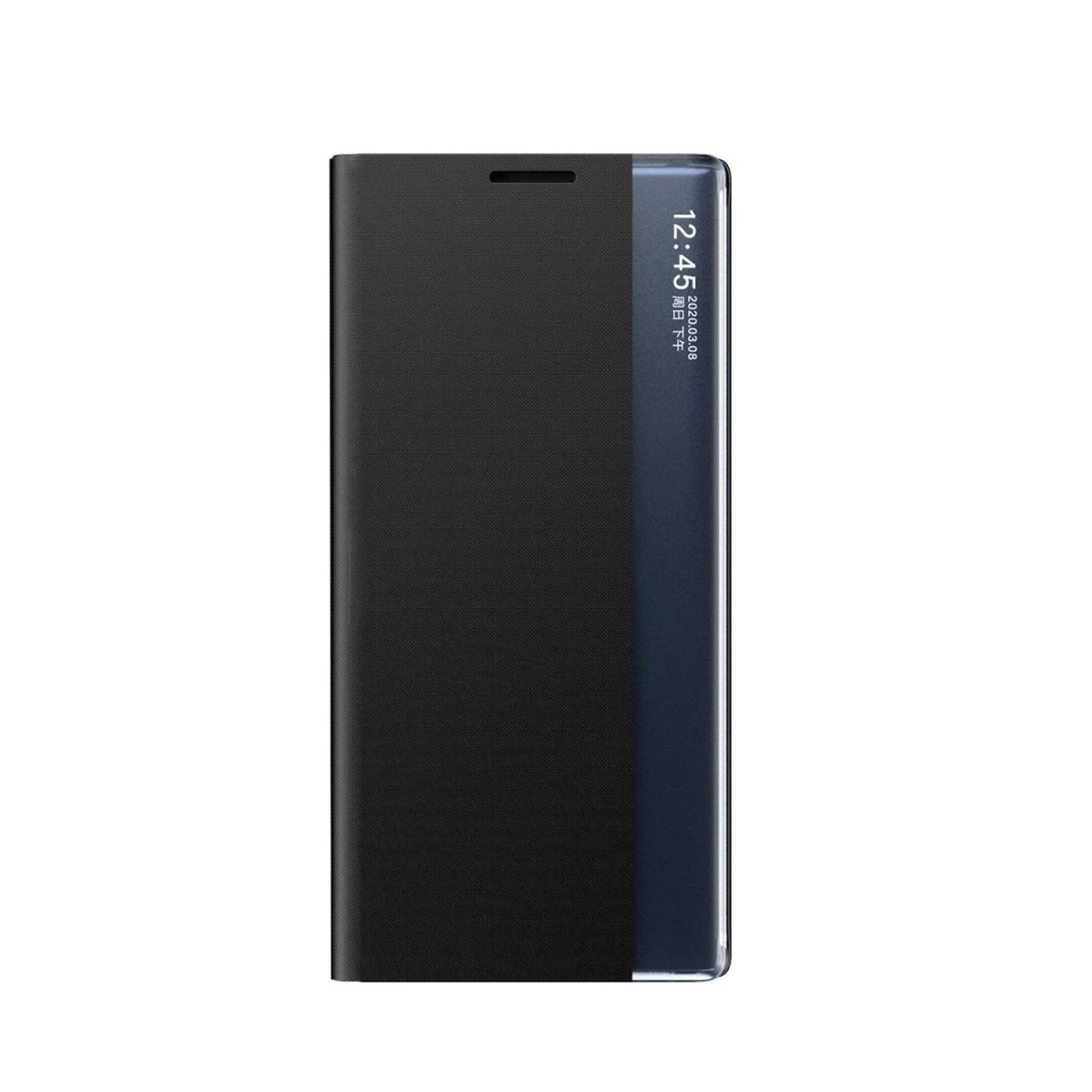 Naujas sleep View Dėklas Su Atlenkiamu Dangteliu Ir Stovu, Skirtas samsung Galaxy A35 - Juodas Naujas sleep View Dėklas Su Atlenkiamu Dangteliu Ir Stovu, Skirtas samsung Galaxy A35 - Juodas