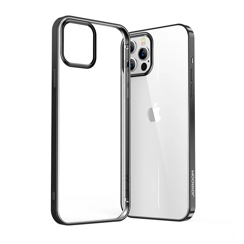 Nbs Itin Plonas Permatomas Dėklas Su Metaliniu Rėmeliu Iphone 12 Mini Juodos Spalvos