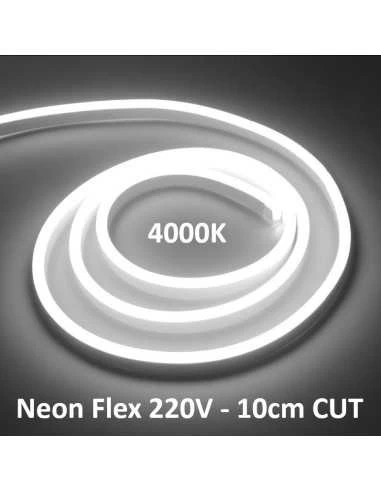 NEON FLNEX LED juosta 220V - 10W - 4000K - 10cm CUT