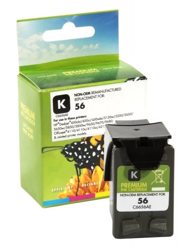 Neoriginali Static Control HP 56 (C6656A), juoda kasetė