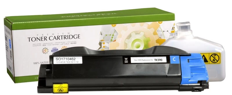 Neoriginali Static Control Kyocera TK-590C, žydra kasetė