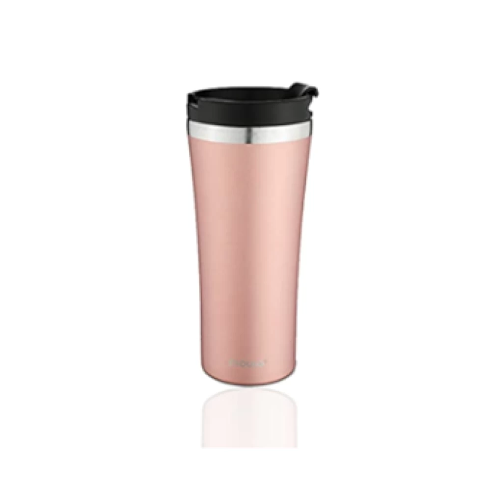 Nerūdijančio plieno kelioninis termo puodelis Moulo 470 ml, Rausva (Ekspozicinė prekė)