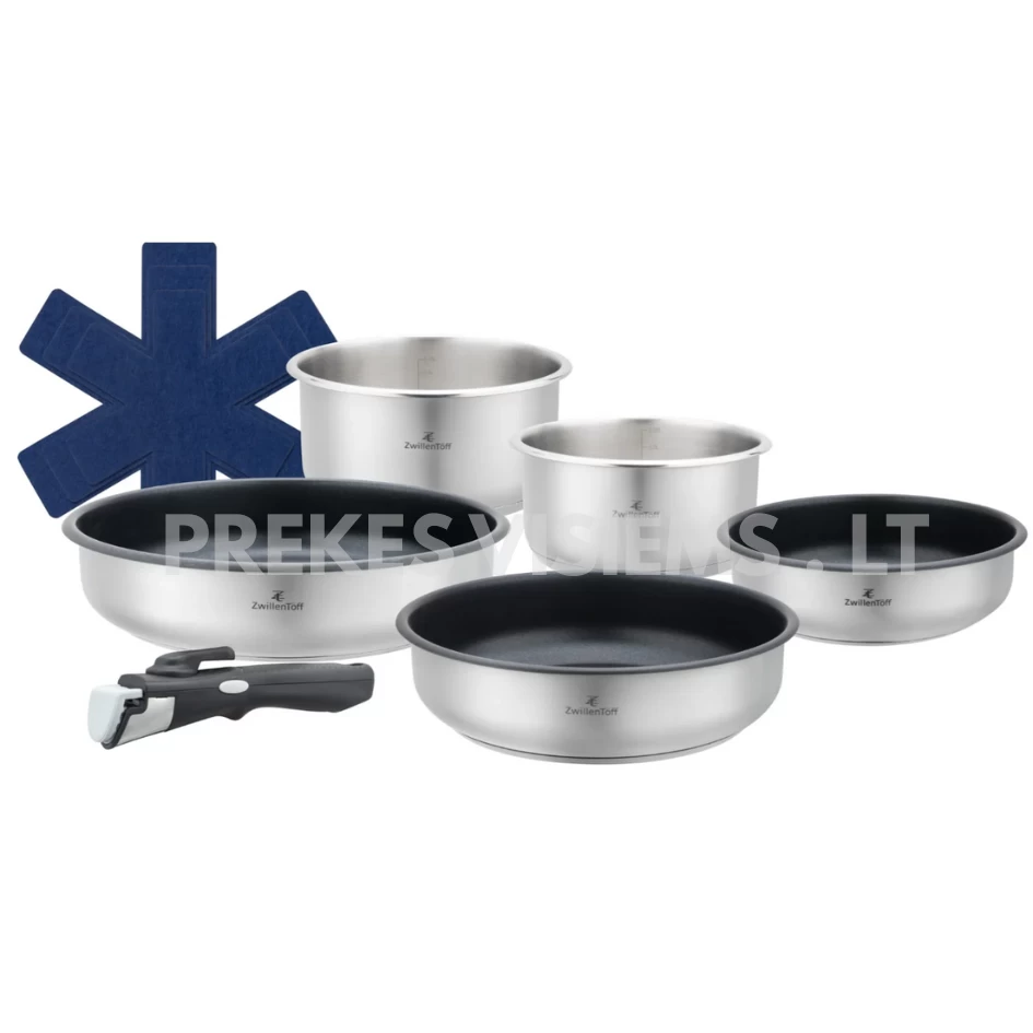 Nerūdijančio plieno puodų rinkinys 9 dalių, ZT-31330