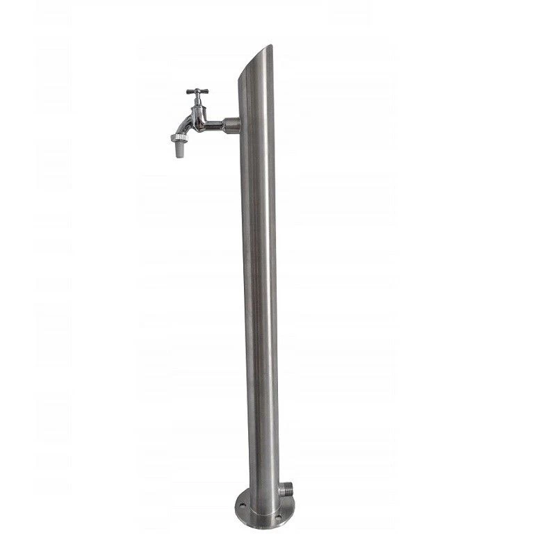 Nerūdijančio plieno vandens kolonėlė, nuožulni 72 cm, pajungimas iš šono, BN715-1
