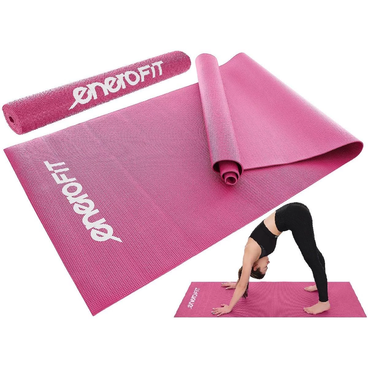 Neslystantis Jogos Kilimėlis 173x61x0,3cm Rožinis Enero Fit