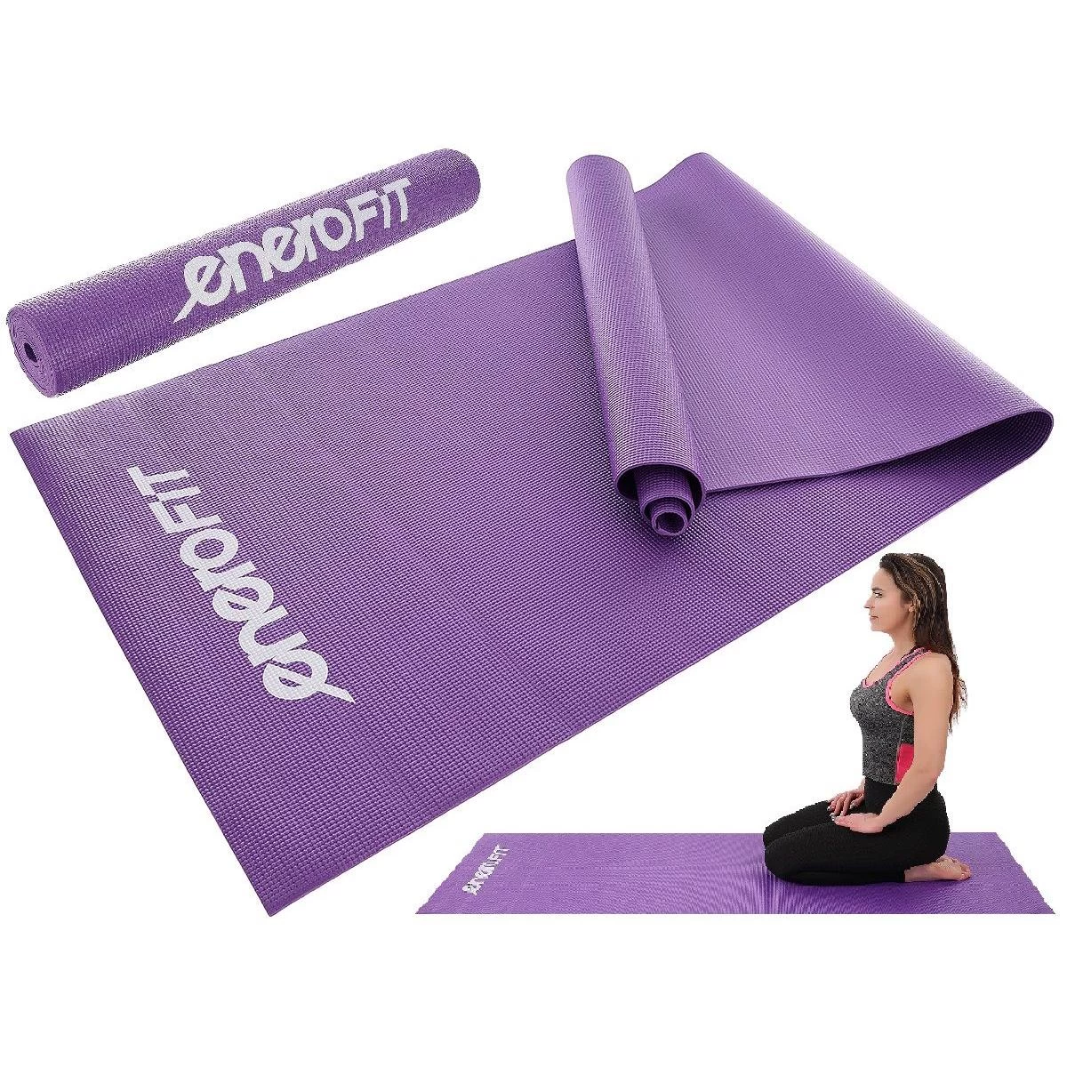 Neslystantis Jogos Kilimėlis 173x61x0,3cm Violetinės Spalvos Enero Fit