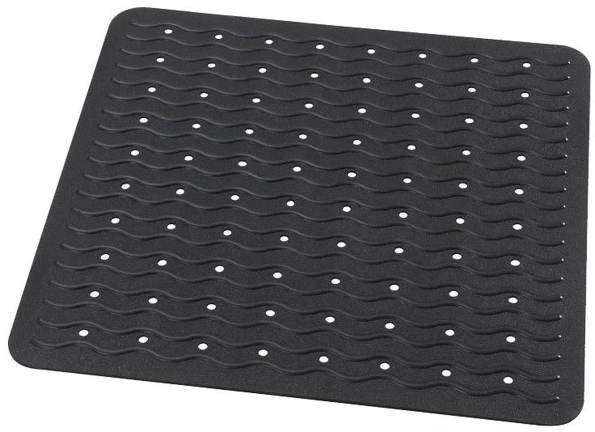 Neslystantis vonios kilimėlis Ridder Playa juodas, 54x54cm, 68410