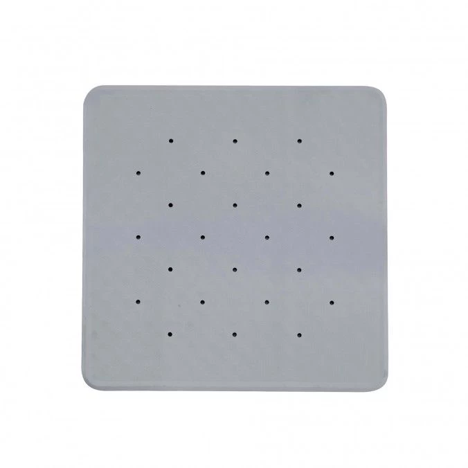 Neslystantis vonios kilimėlis Simply 53x53cm, silver