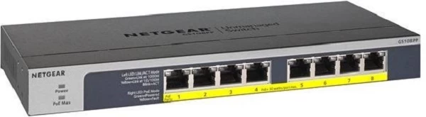 Netgear Gs108pp-100eus Komutatorius (8x 10/100/1000 Poe+ )